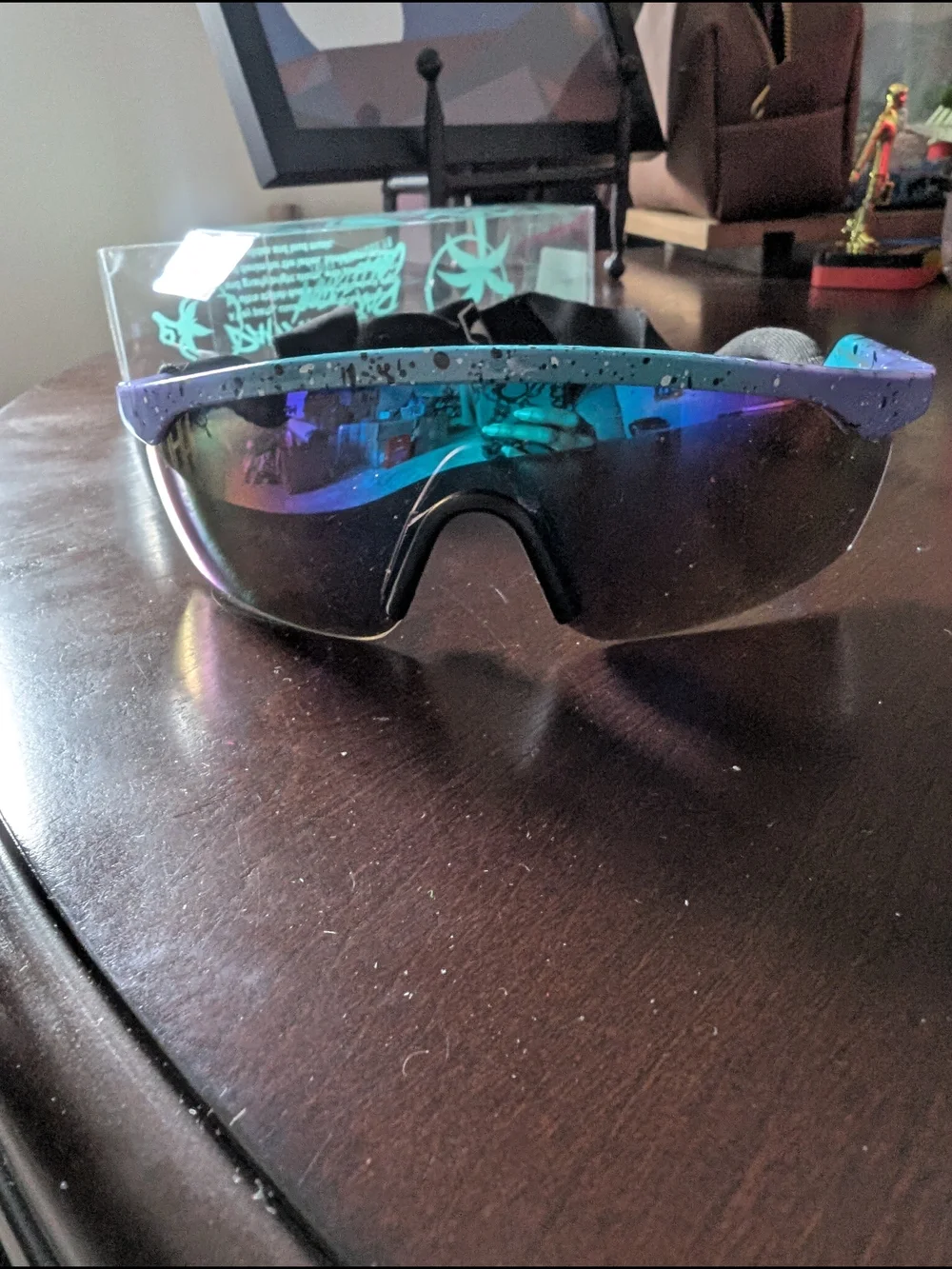 New! Southern Shirt Youth Sport Sunglasses - Blue/Purple Splash